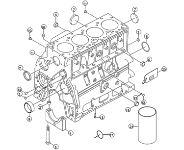 Spare parts diagram